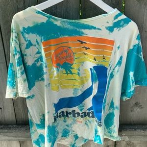 Custom Tie Dye Barbados T-shirt